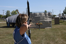 Irene P Taking Aim - by Dennis Swayze