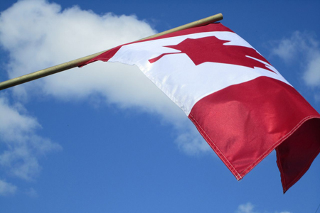 Canadian flag - Photo by Donna Lesage